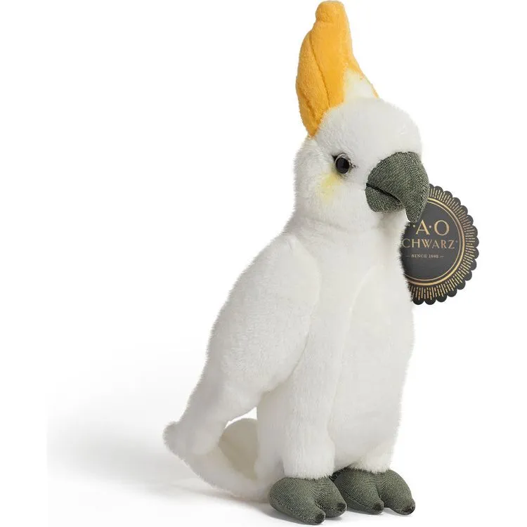 6" Toy Plush Cockatoo - White