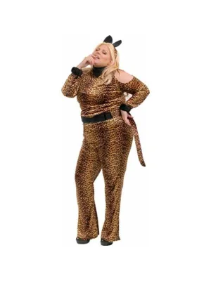 Adult Plus Size Leopard Costume