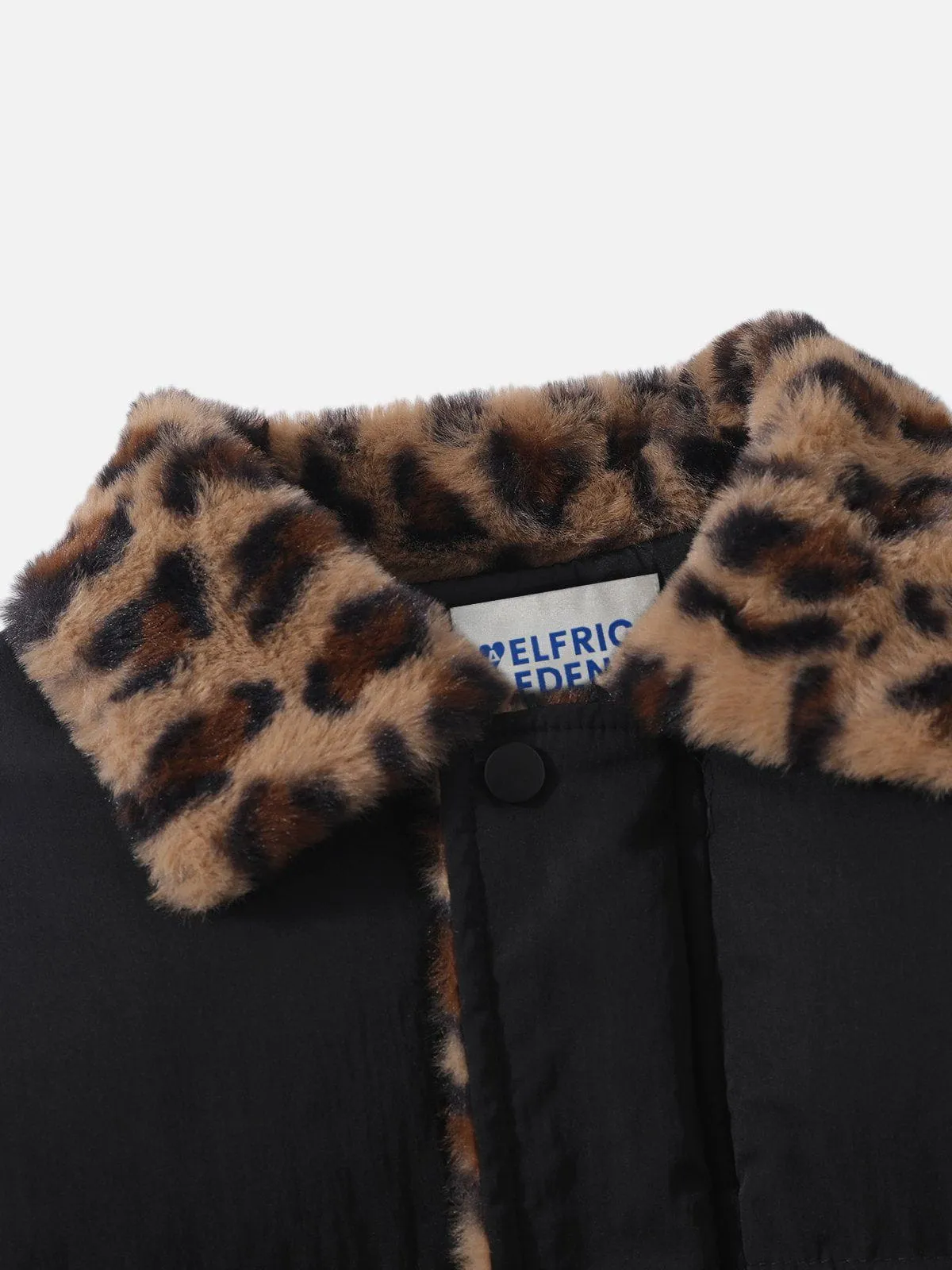 Aelfric Eden Leopard Print Collar Coat