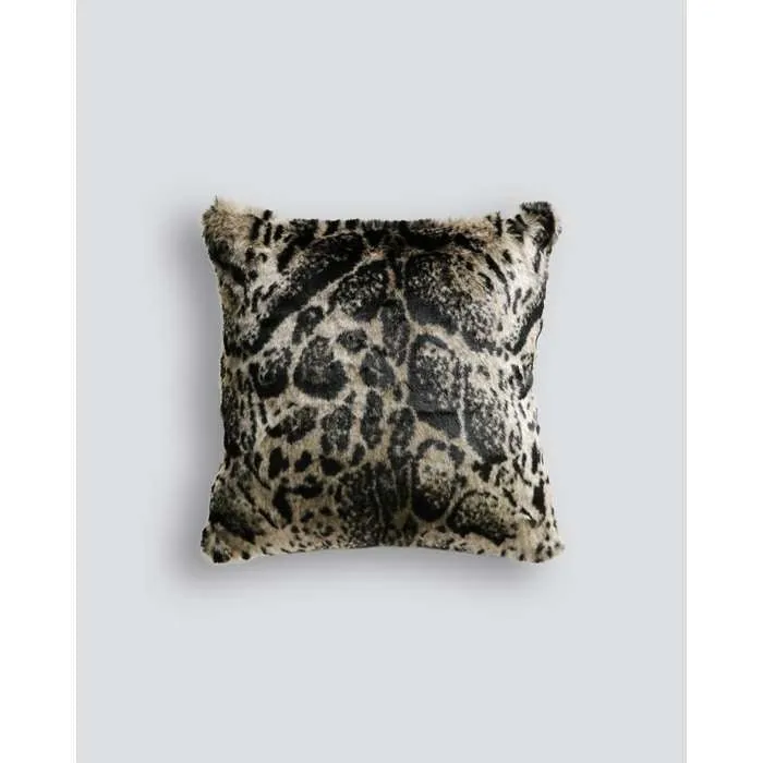 African Leopard Cushion (Faux Fur)