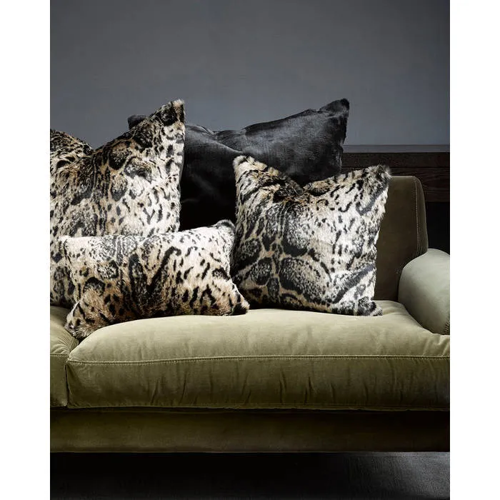 African Leopard Cushion (Faux Fur)