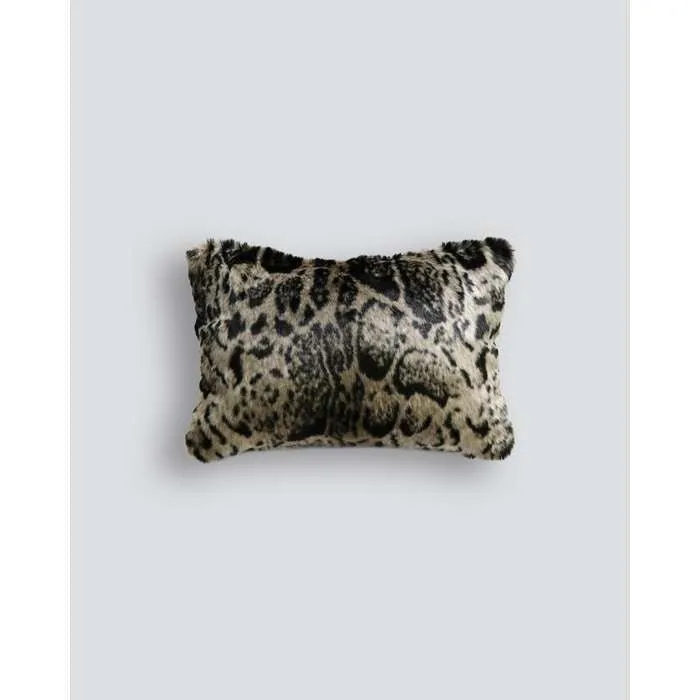 African Leopard Cushion (Faux Fur)