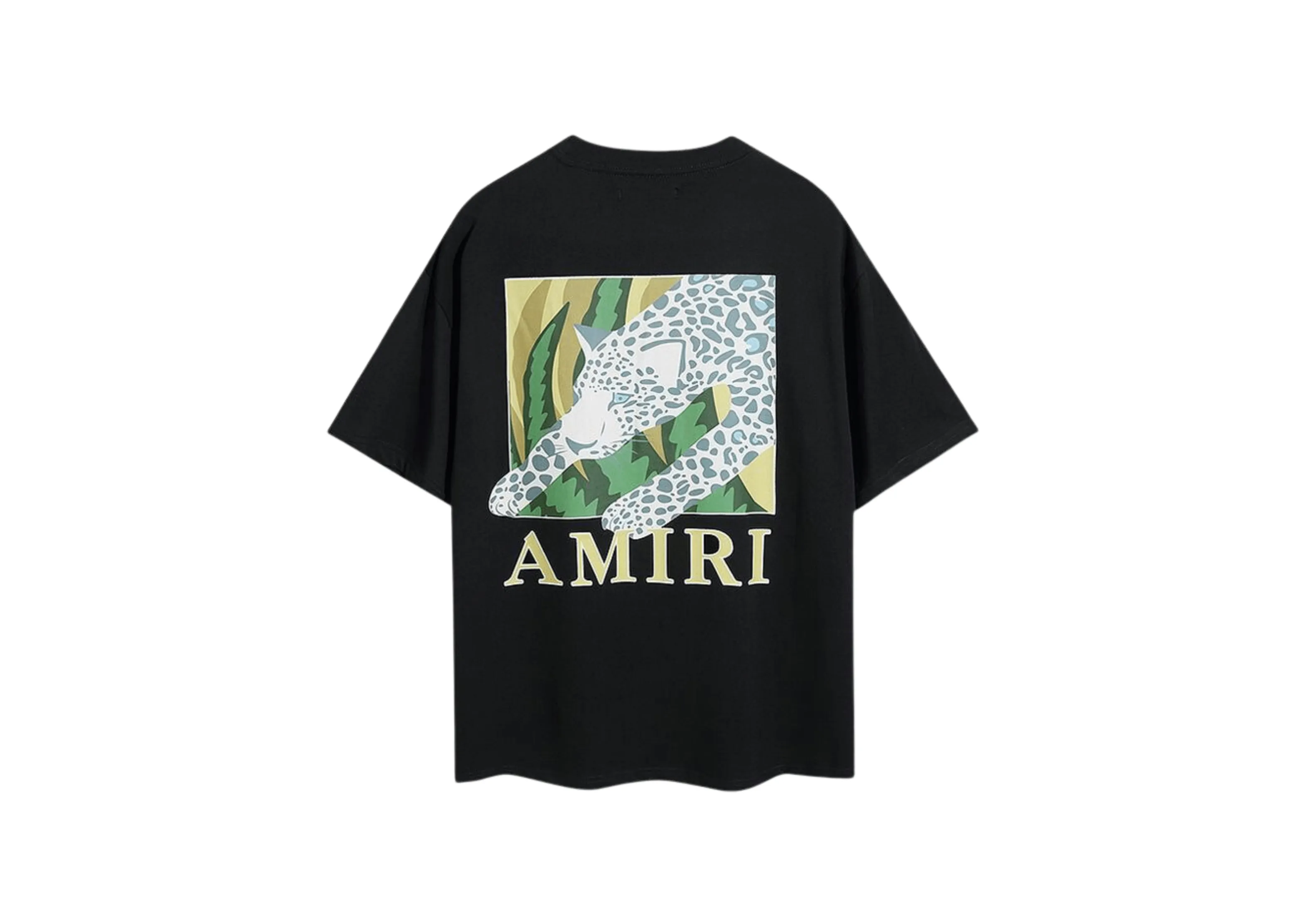 Amiri - Printed Leopard Black T-Shirt