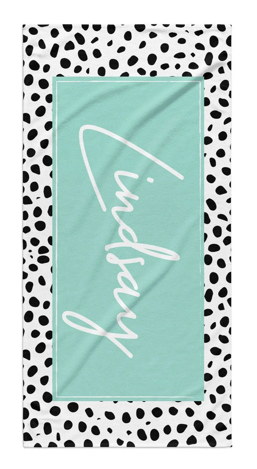 ANIMAL PRINT BOX PERSONALIZED  PREMIUM TOWEL