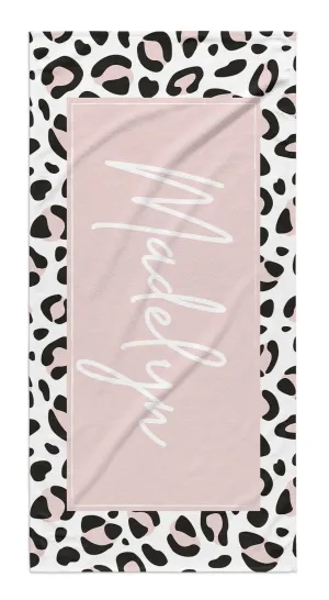 ANIMAL PRINT BOX PERSONALIZED  PREMIUM TOWEL