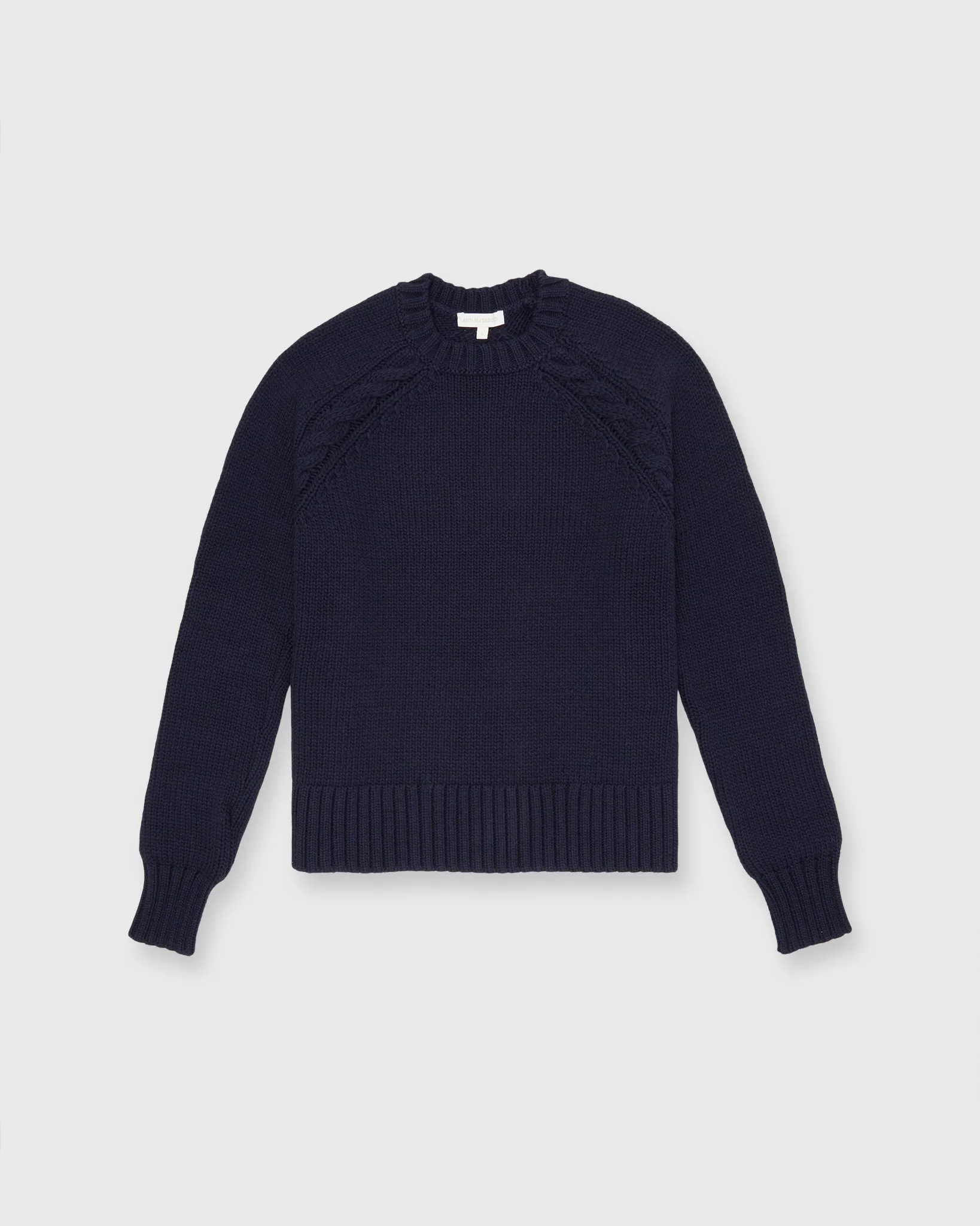 Aria Sweater in Navy Cotton Tape Yarn