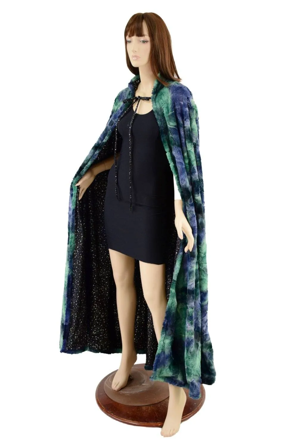 Atlantis Minky Faux Fur Full Length Cape