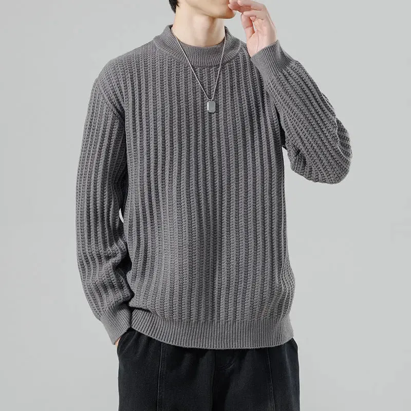 Autumn And Winter New Men's Knitwear Sweater Fashion Trend Round Neck