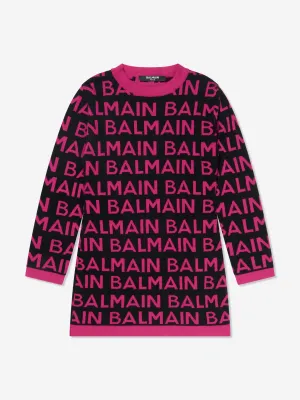 Balmain Girls Logo Jumper Dress