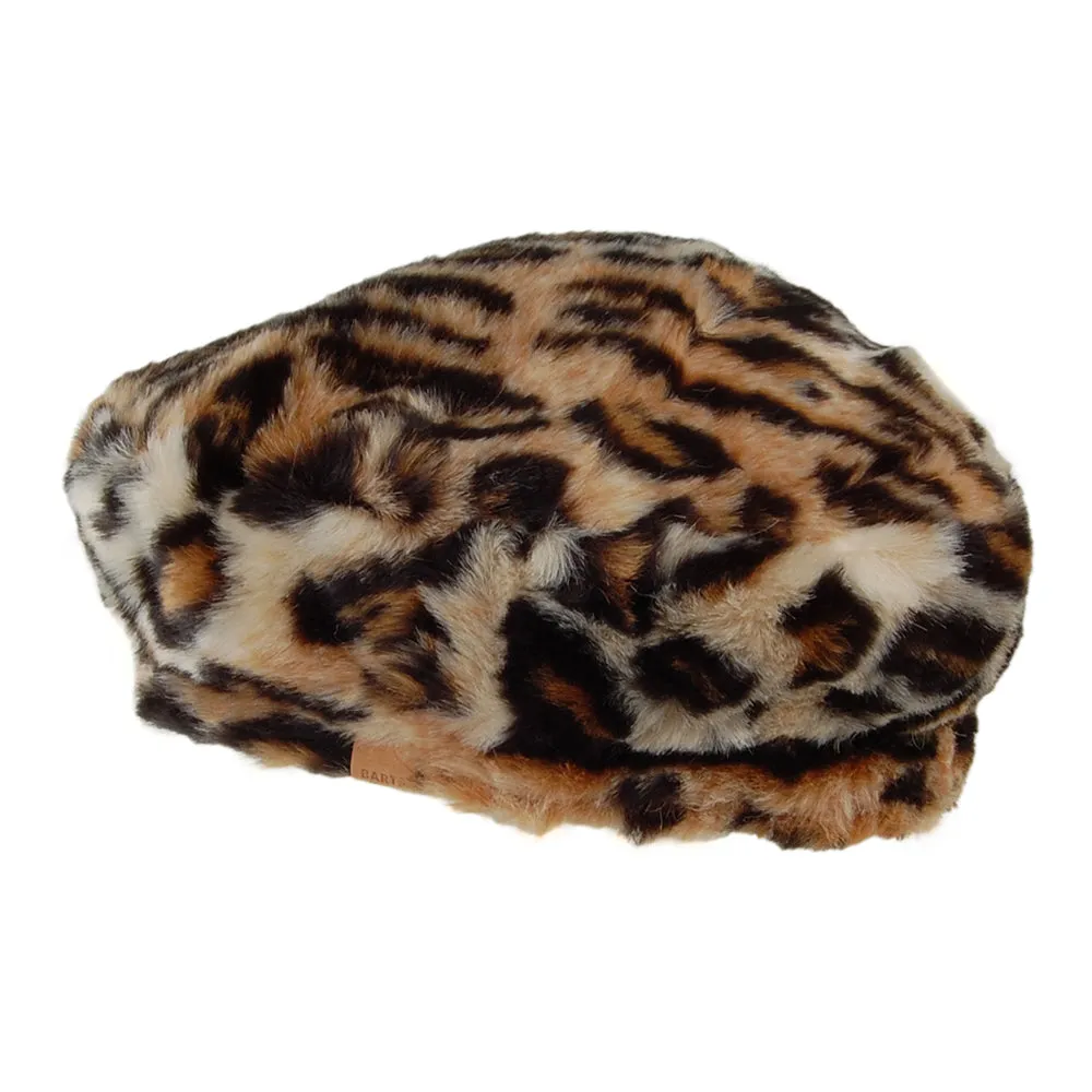 Barts Hats Astilbe Faux Fur Beret - Leopard