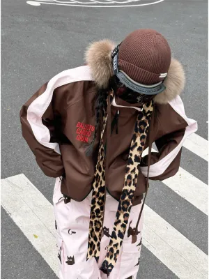 BCG Retro Fluffy Leopard Beanie