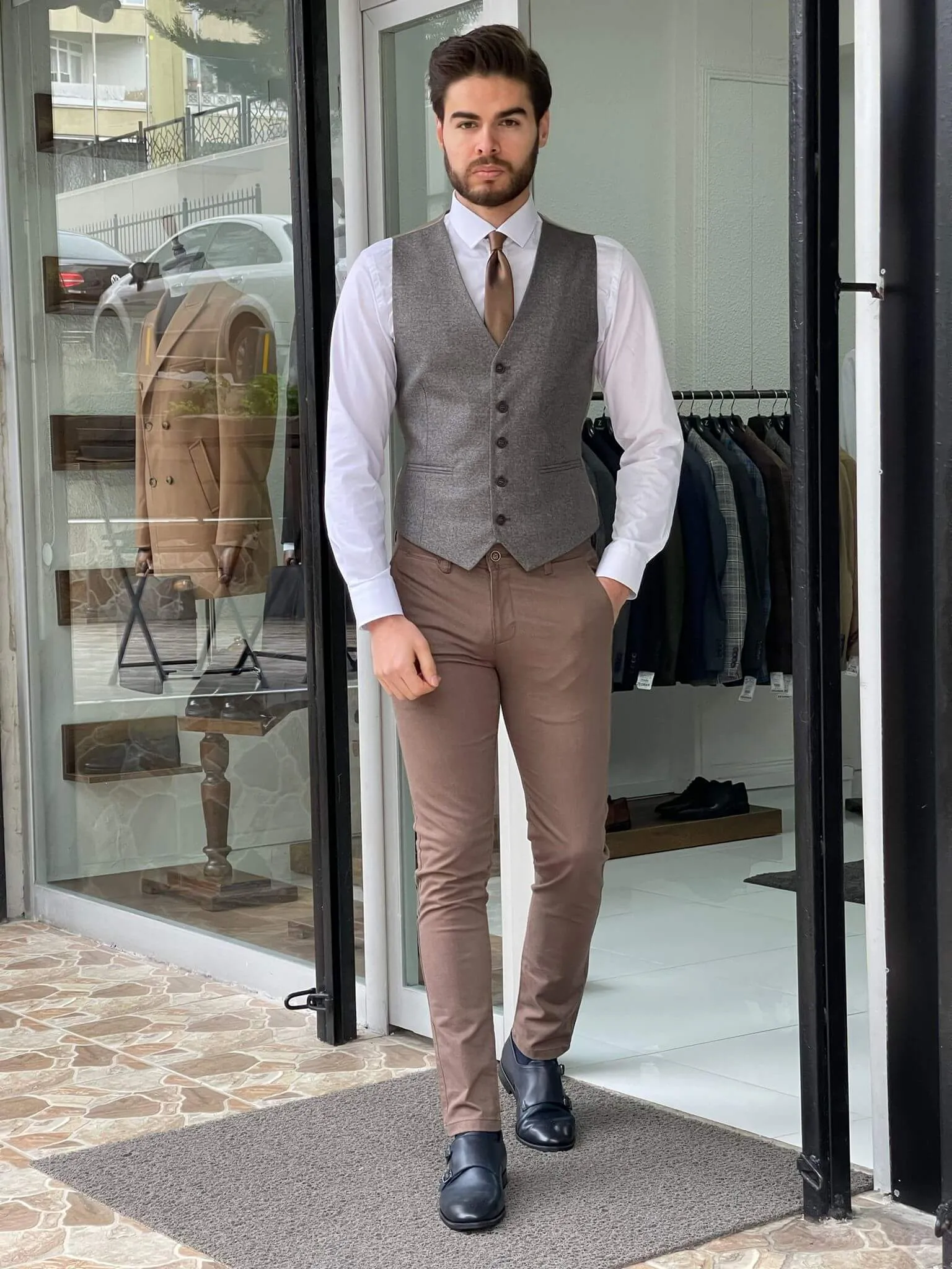 Beige Waistcoat