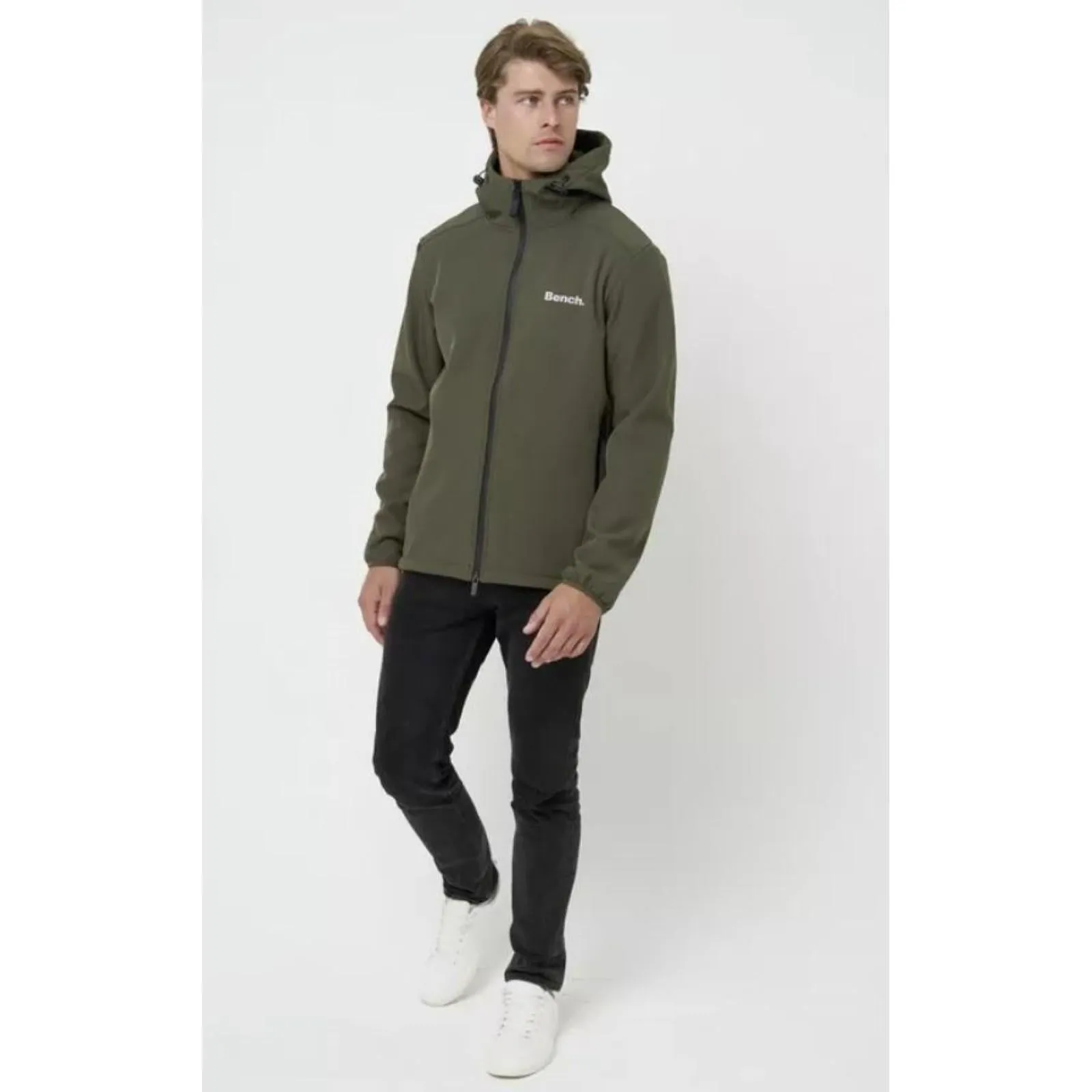 Bench Mens Hawn Ripstop Double Zip Fleece Jacket