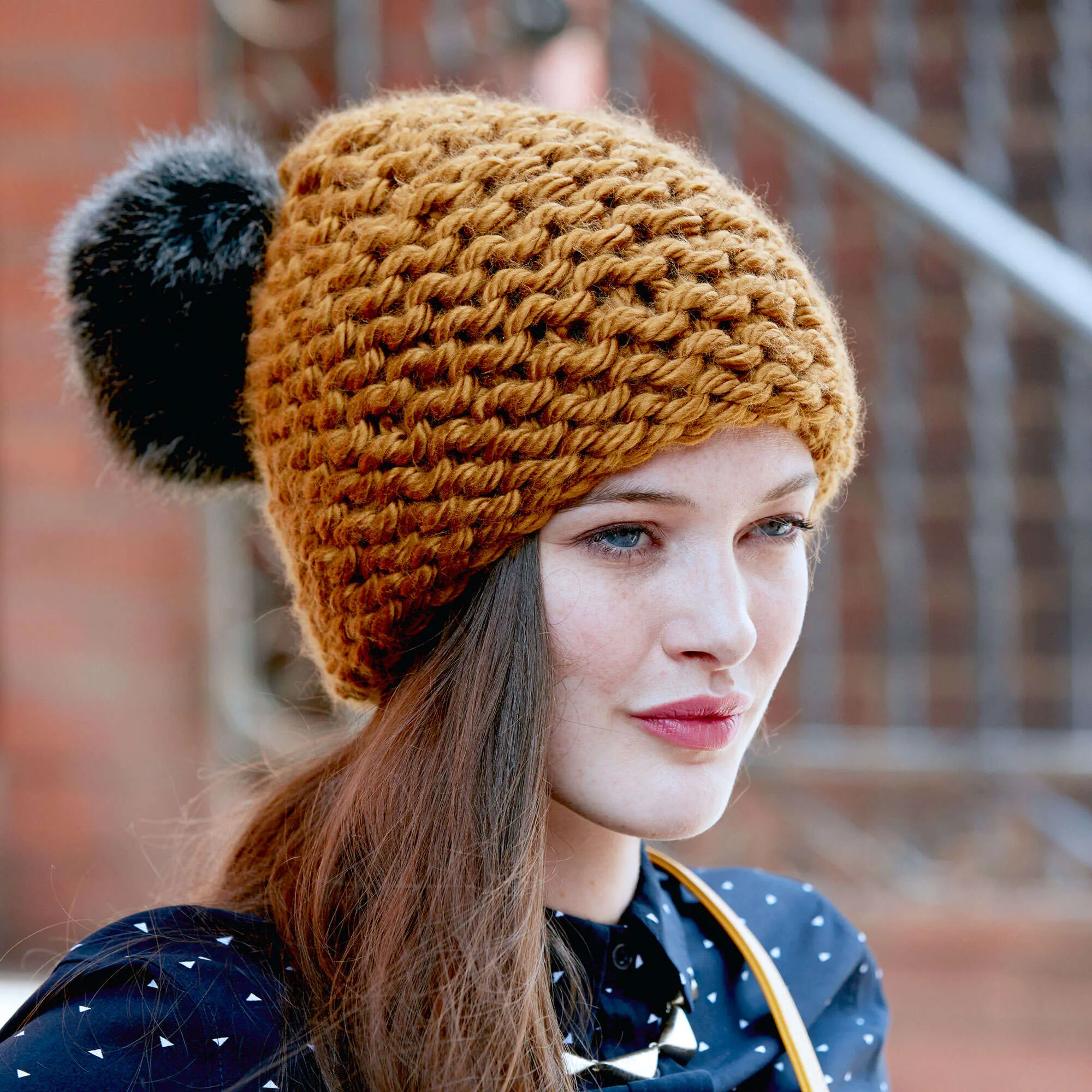 Bernat Garter Knit Hat