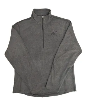 Black Charcoal Heather ½ Zip BFLO Pullover