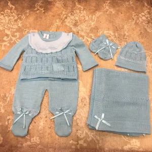 Blue Knit Set