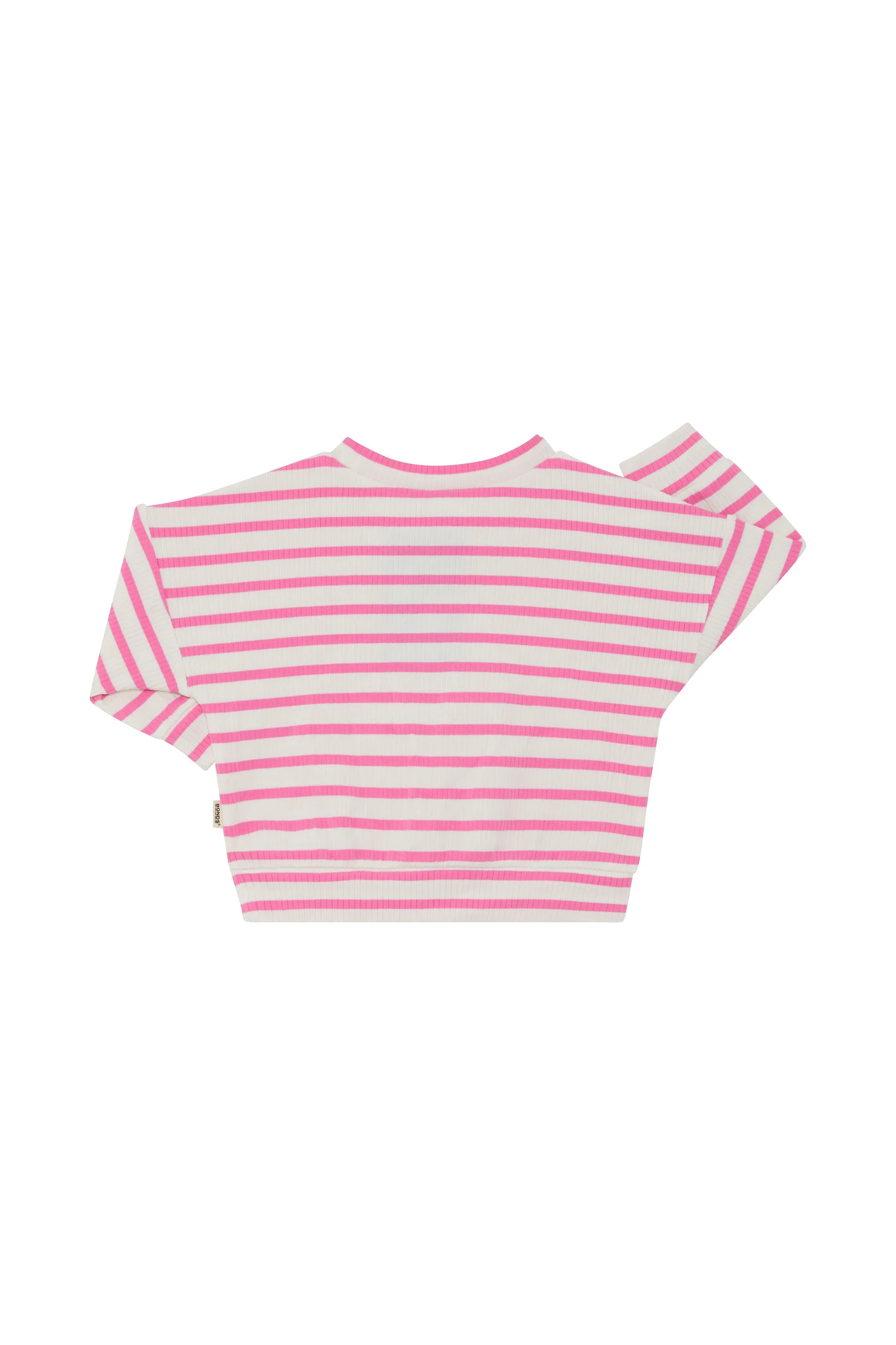 Bonds Wide Needle Rib Pullover - Lolly Ice Pink/Marscapone