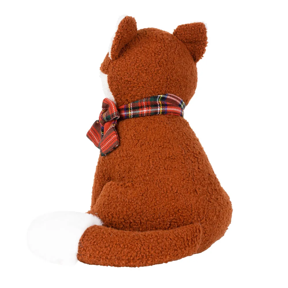 Boucle Fox Door Stop Rusty Orange