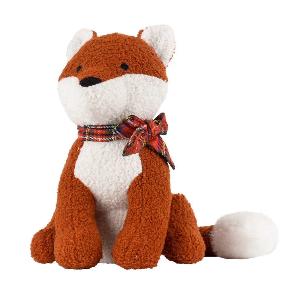 Boucle Fox Door Stop Rusty Orange