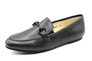 Boutaccelli  Black Leather Slip On With Chain Kennedy