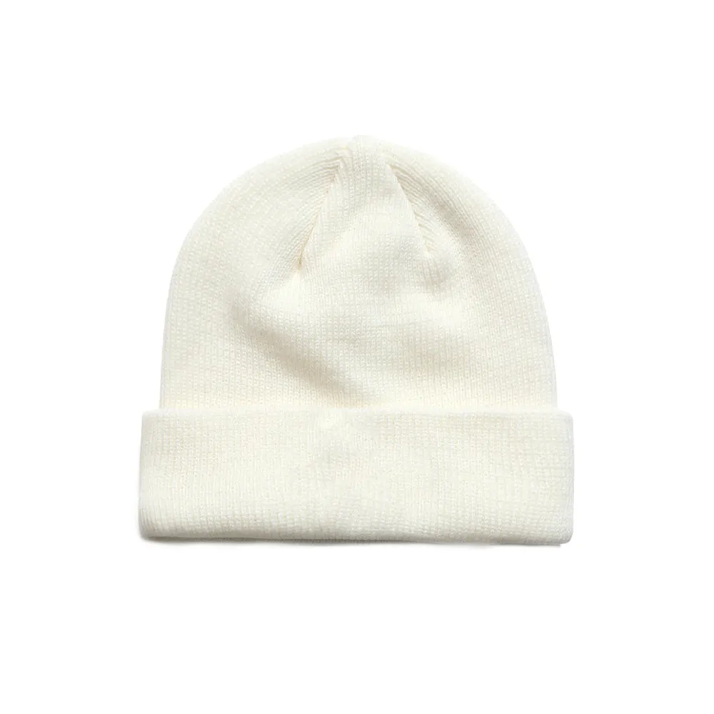 BSRAWF EMBR BEANIE WHITE