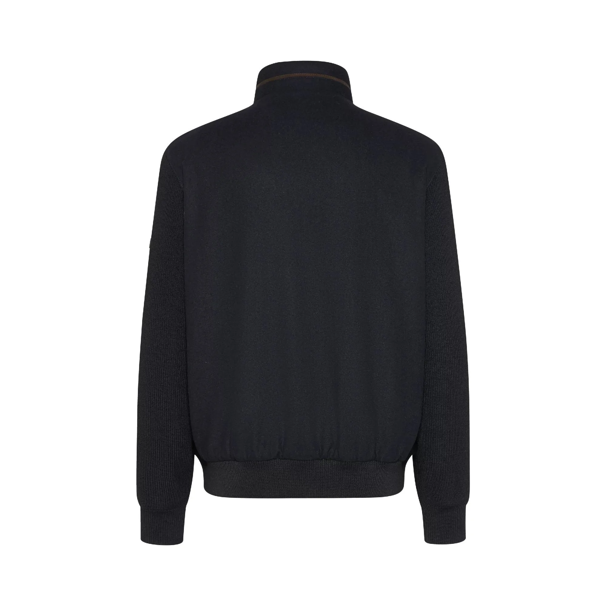 BUGATTI Men's Front Zip Long Sleeve Jumper DARK NAVY