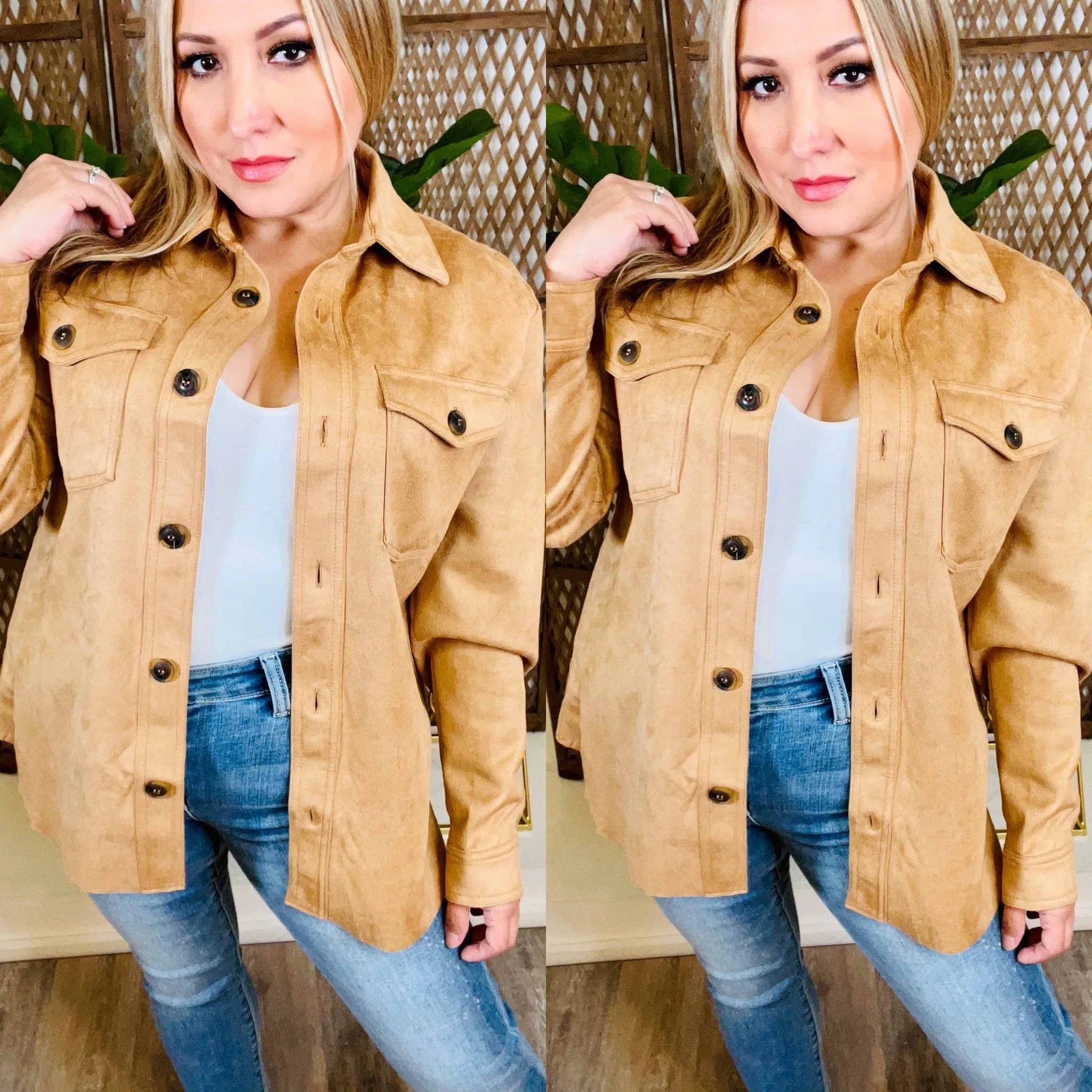 Camel Suede Jacket