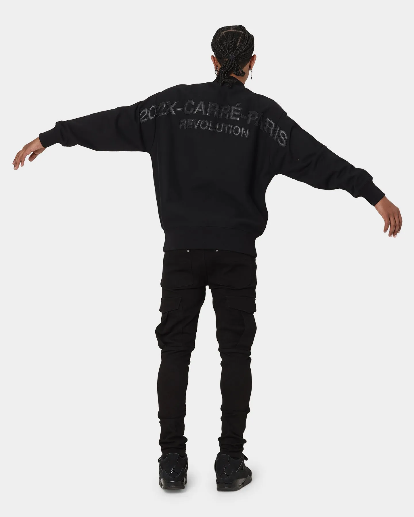 Carré 202X Mock Oversized Crewneck Black