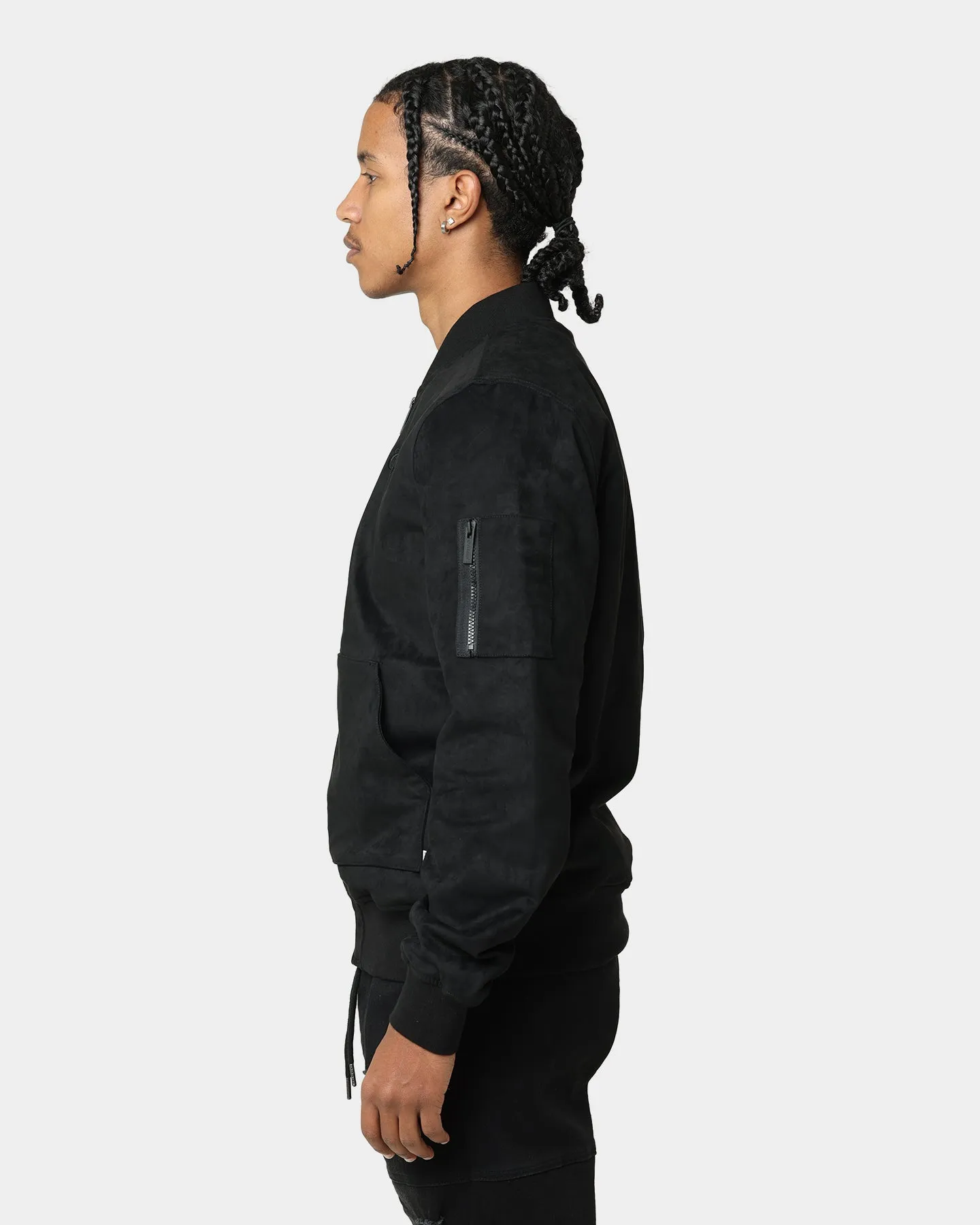 Carré C-89 Suede Bomber Jacket Black