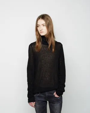 Cashmere Rib Turtleneck