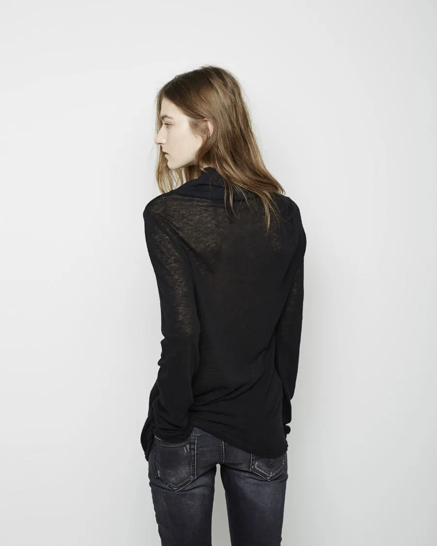 Cashmere Rib Turtleneck