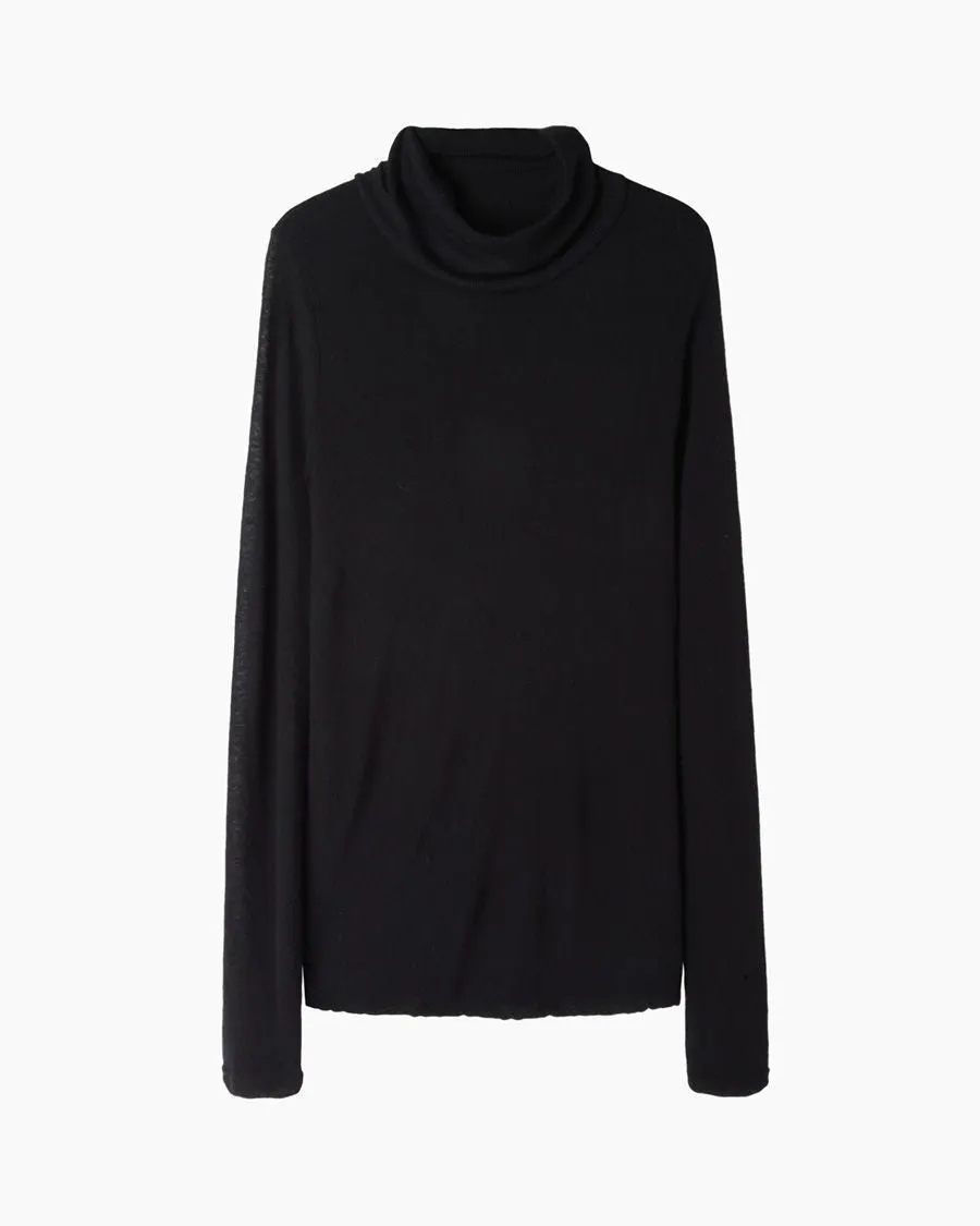 Cashmere Rib Turtleneck