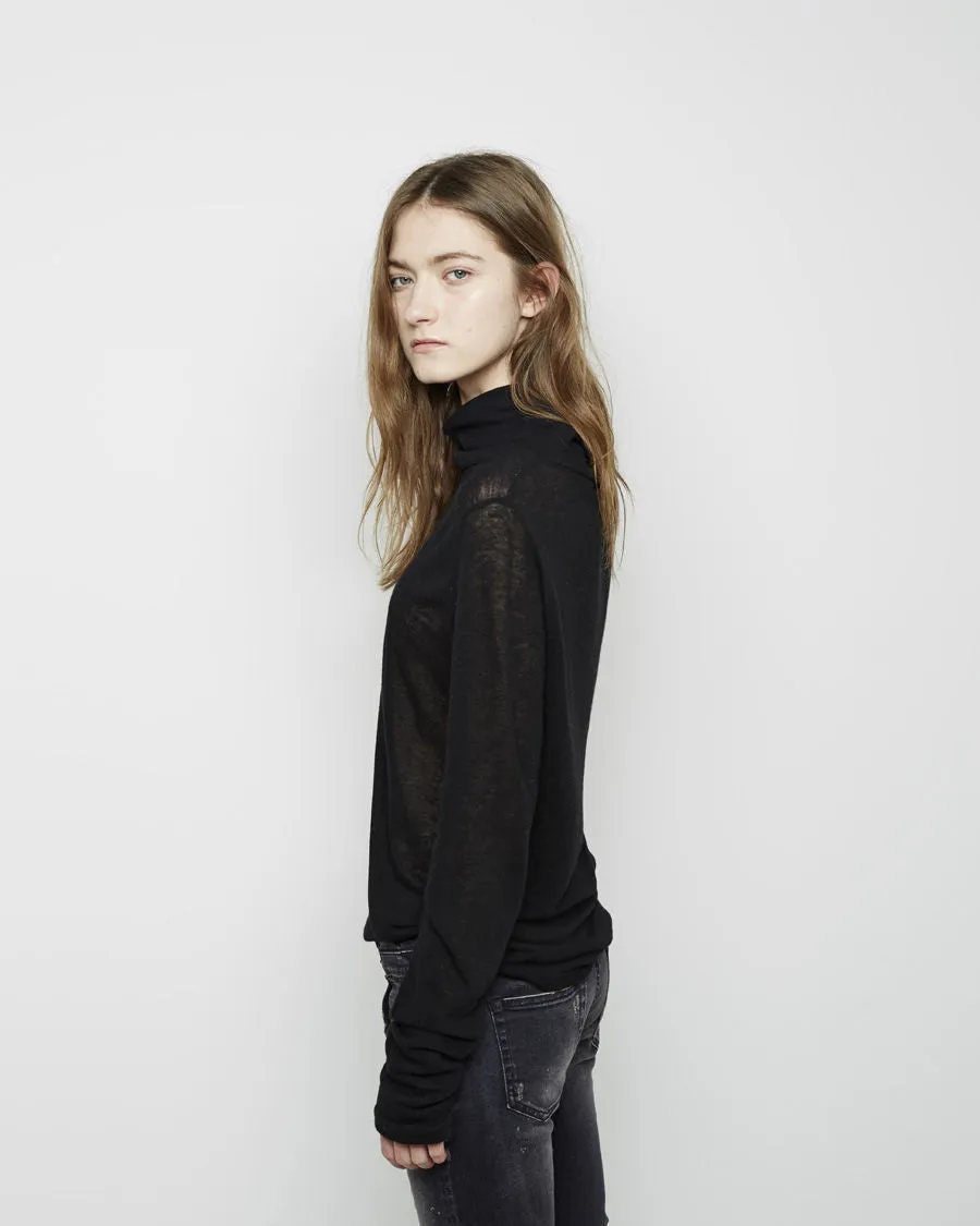 Cashmere Rib Turtleneck