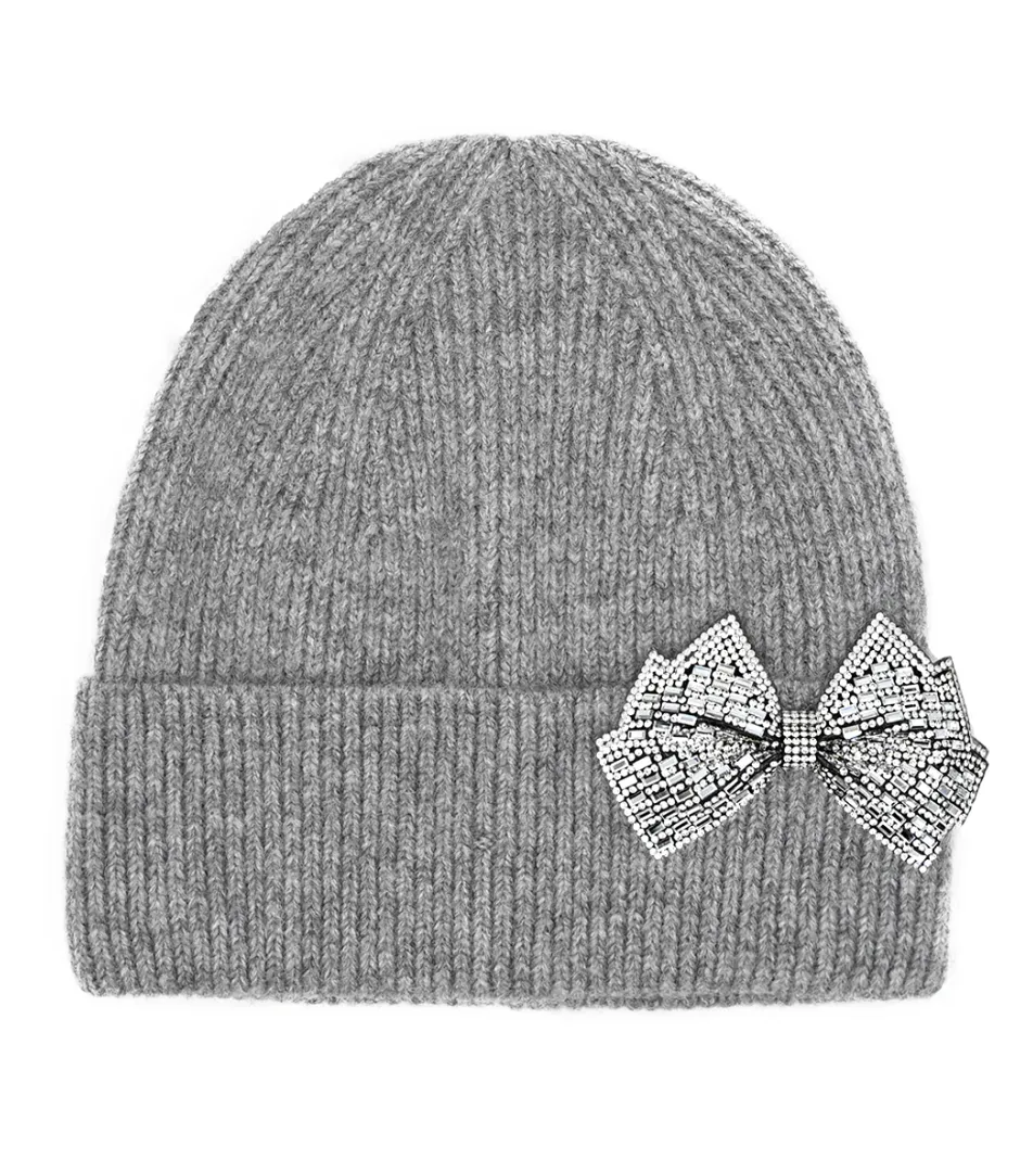 CC Glitter Bow Beanie