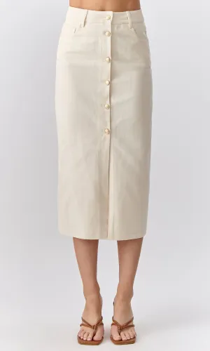 Celine Twill Midi Skirt