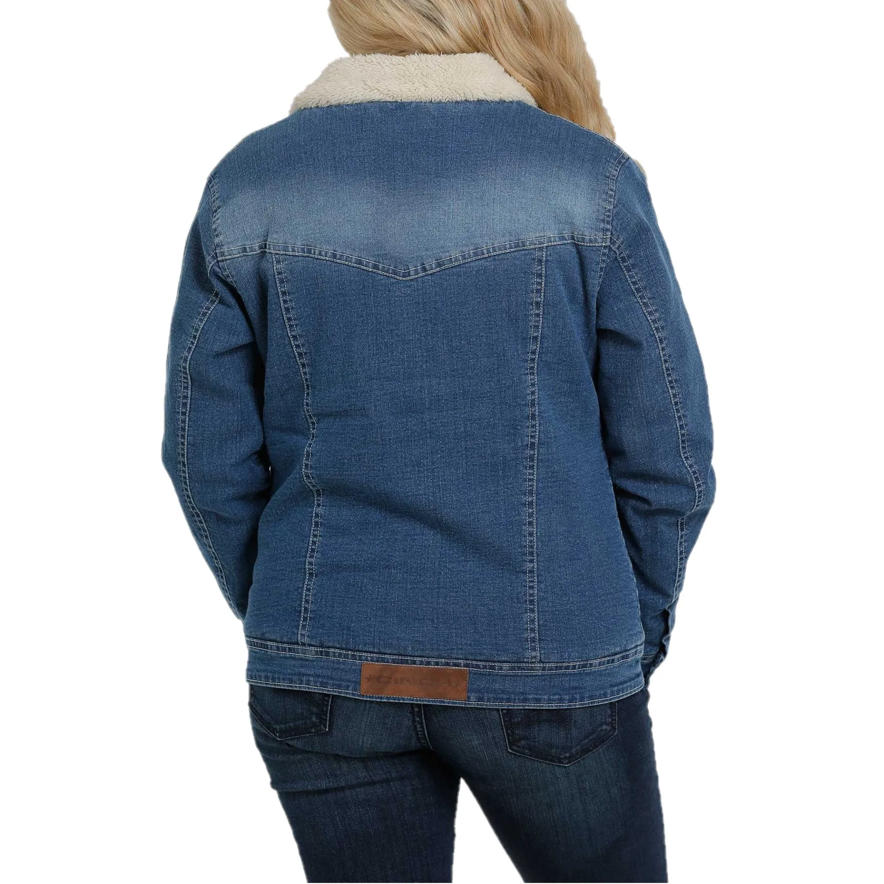 Cinch Ladies Trucker Sherpa Denim Jacket MAJ9878002