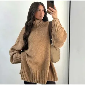 Claire - Cosy knitted turtle neck jumper