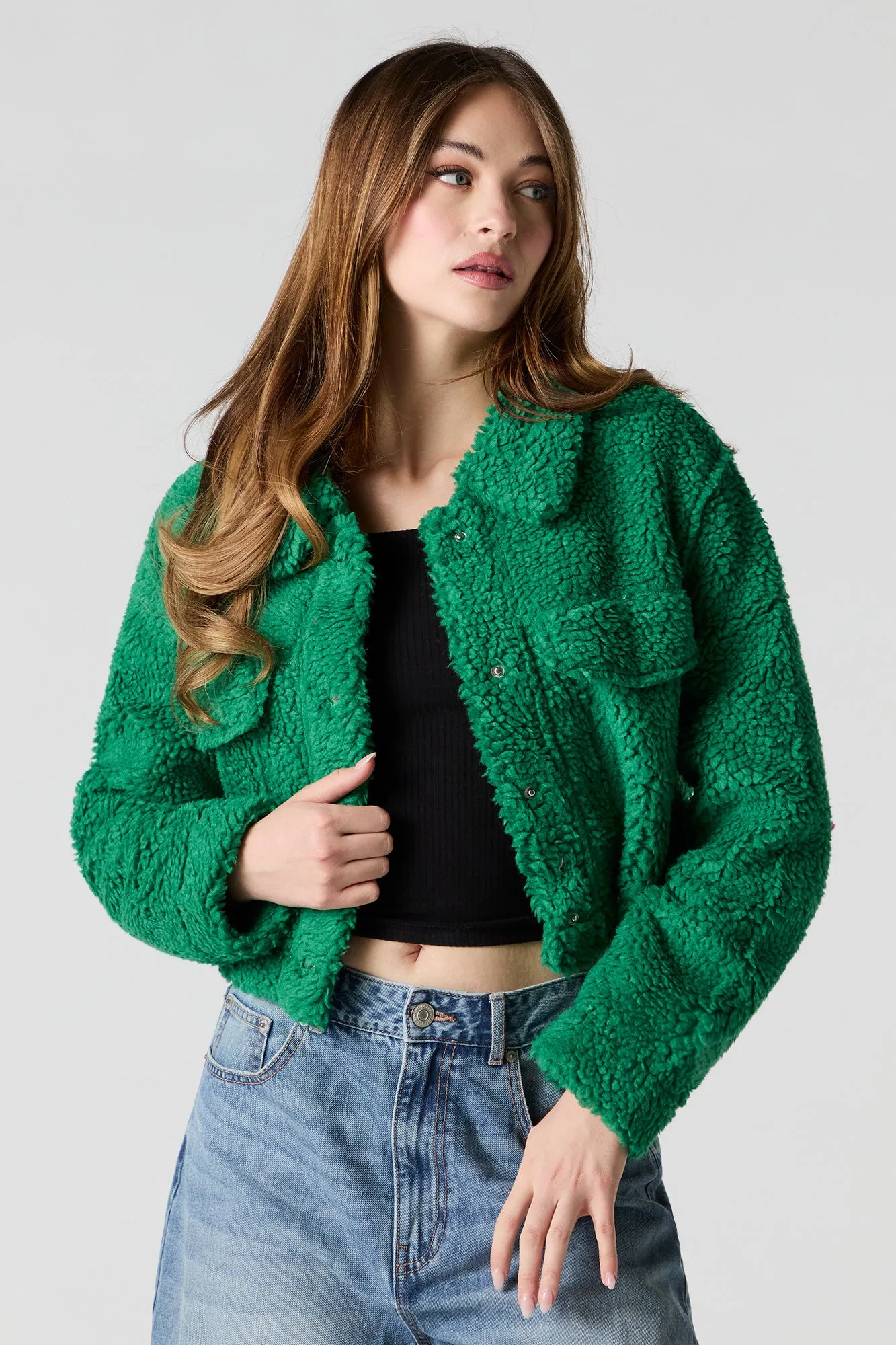 Collared Sherpa Jacket