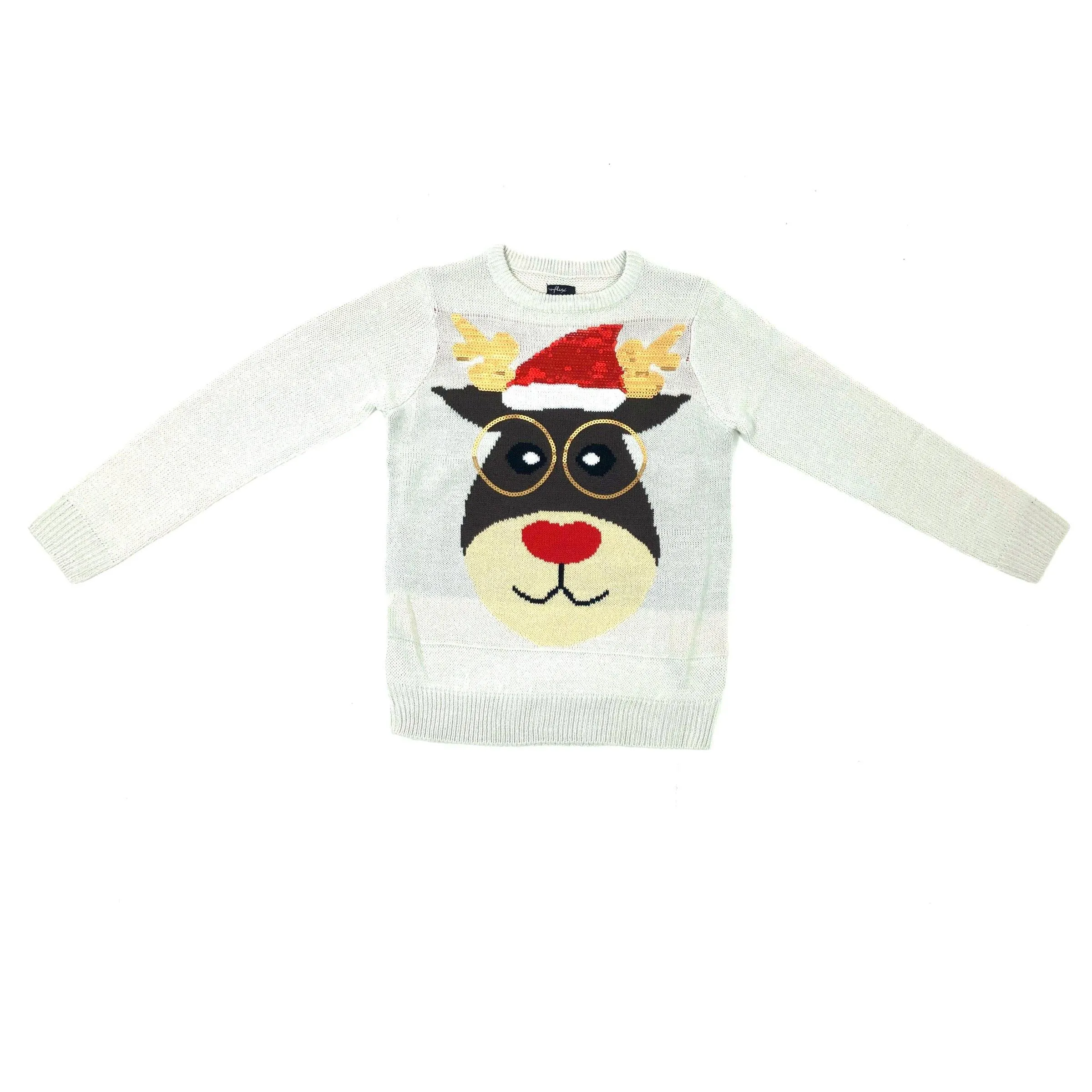 Cream Reindeer Christmas Jumper