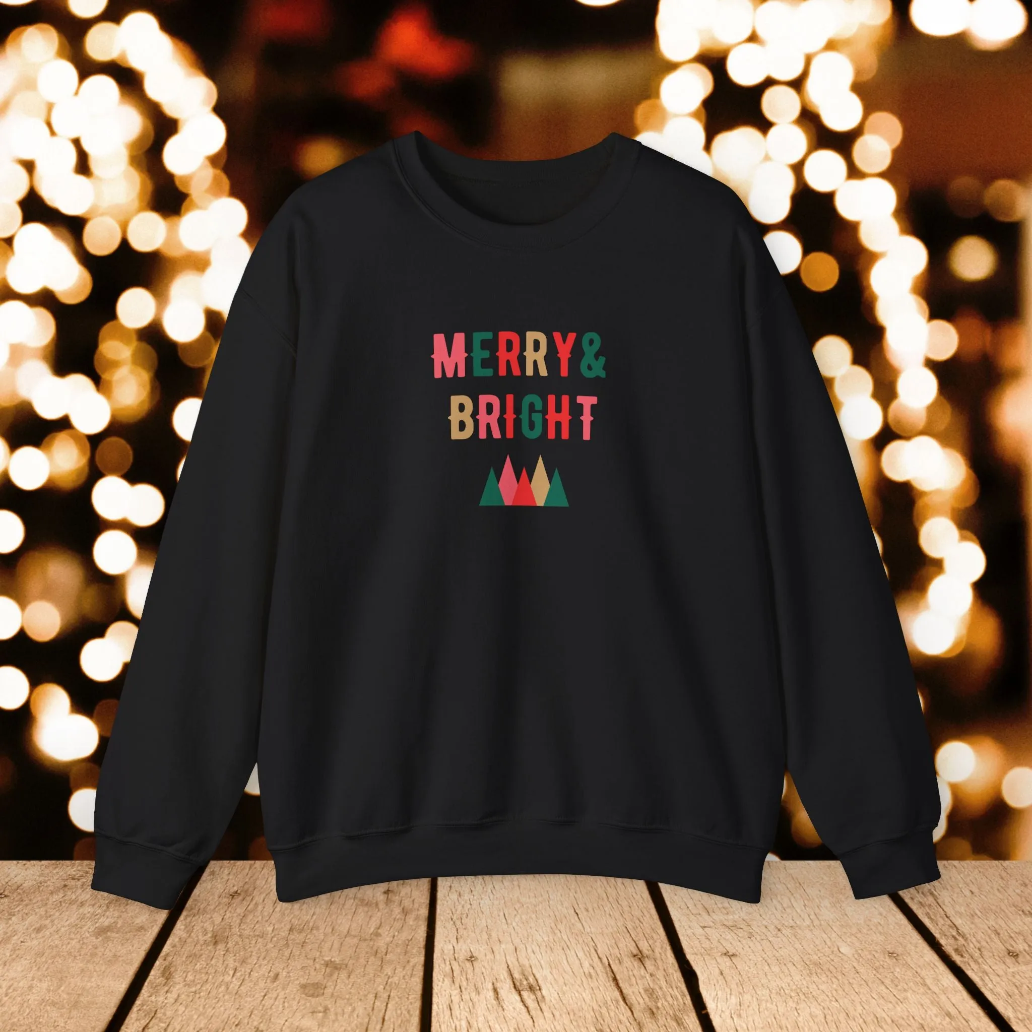 Crewneck Sweatshirt - Merry and Bright Design