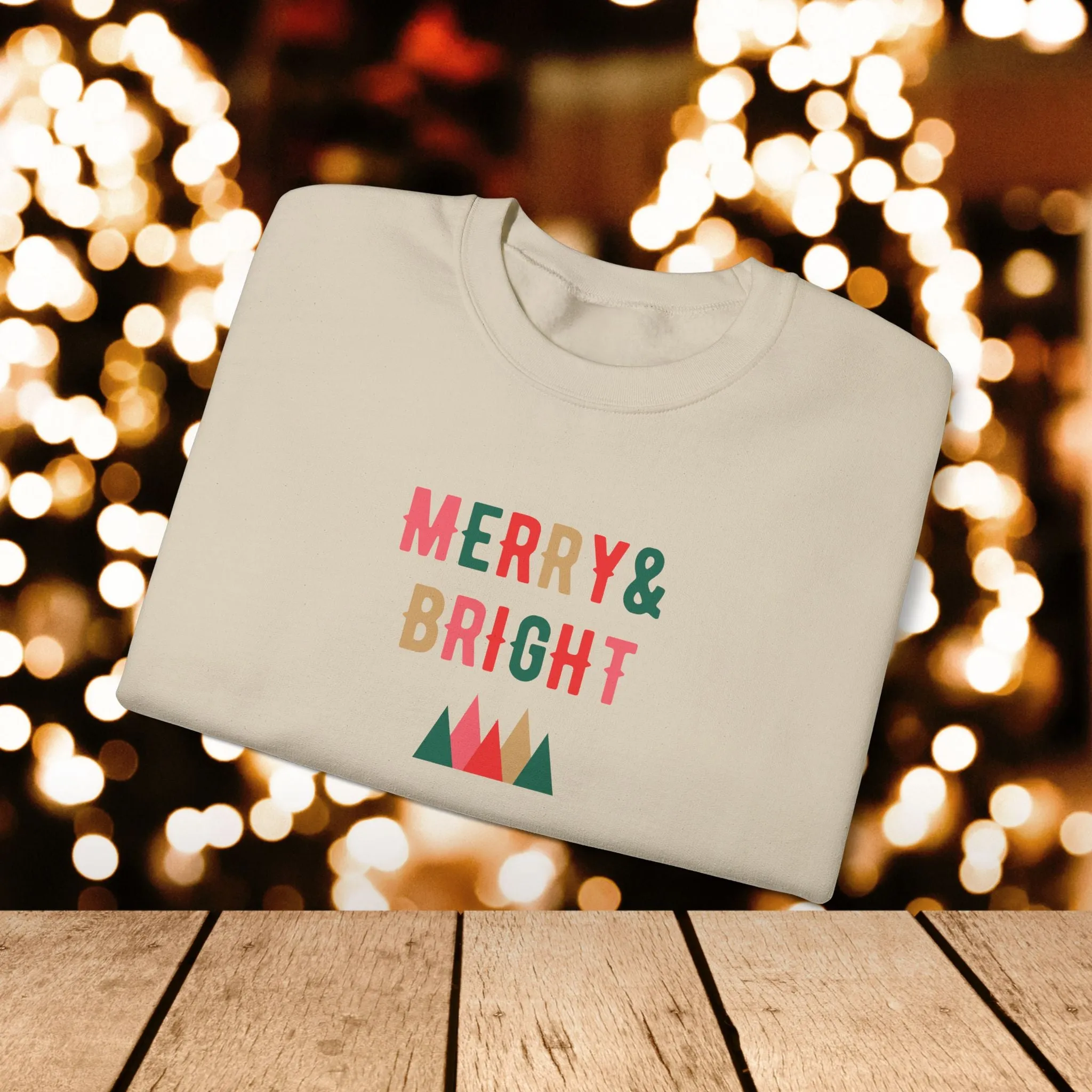 Crewneck Sweatshirt - Merry and Bright Design