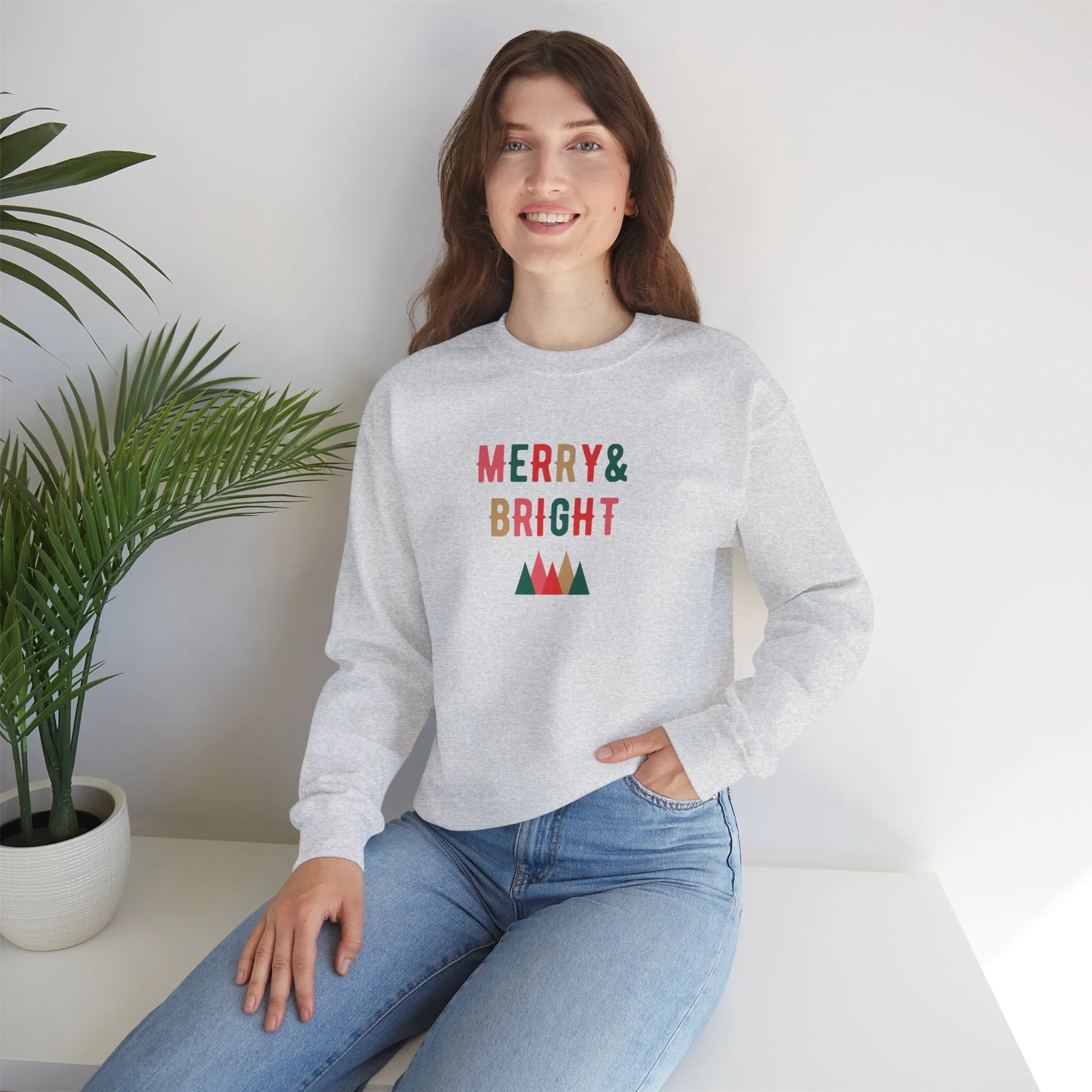 Crewneck Sweatshirt - Merry and Bright Design