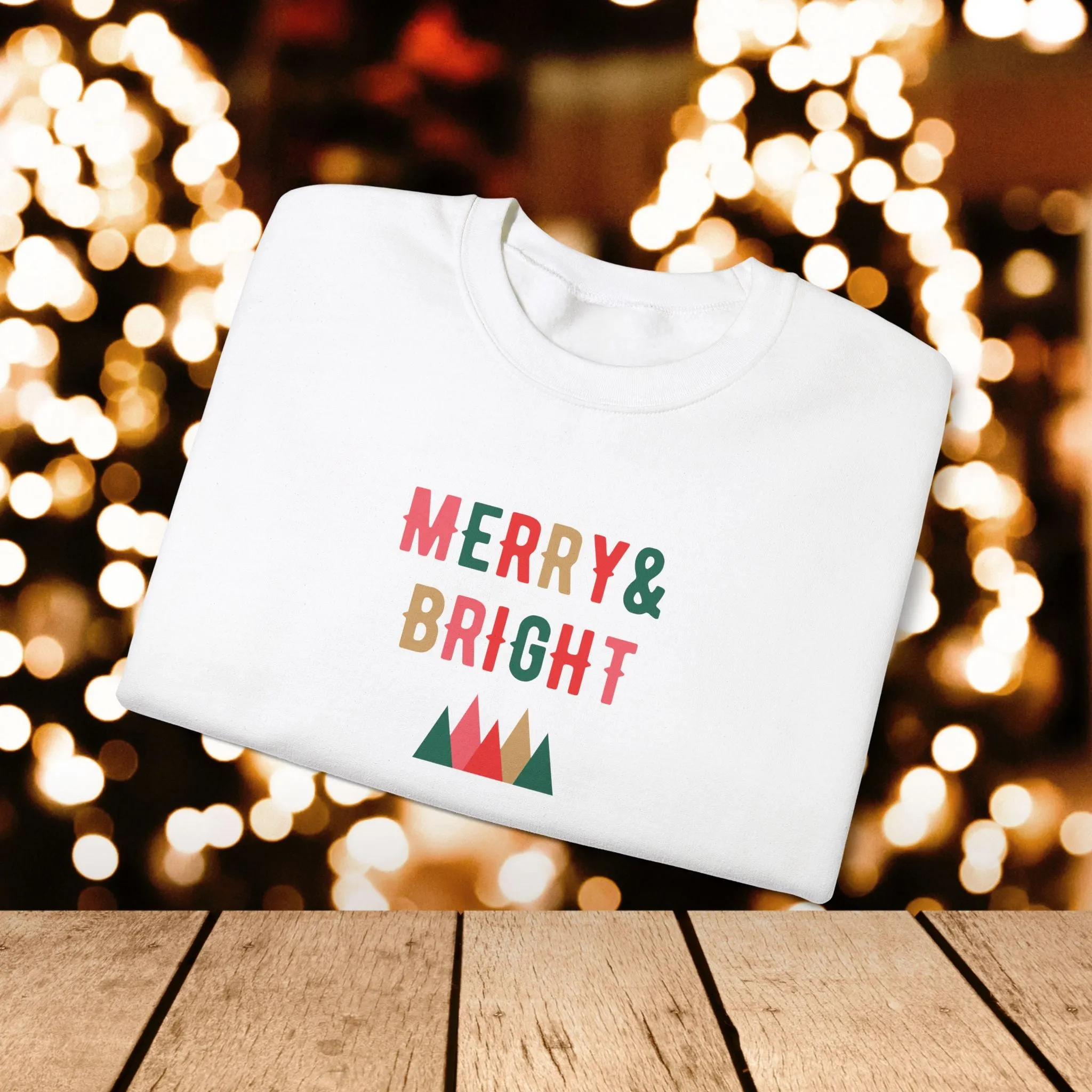 Crewneck Sweatshirt - Merry and Bright Design