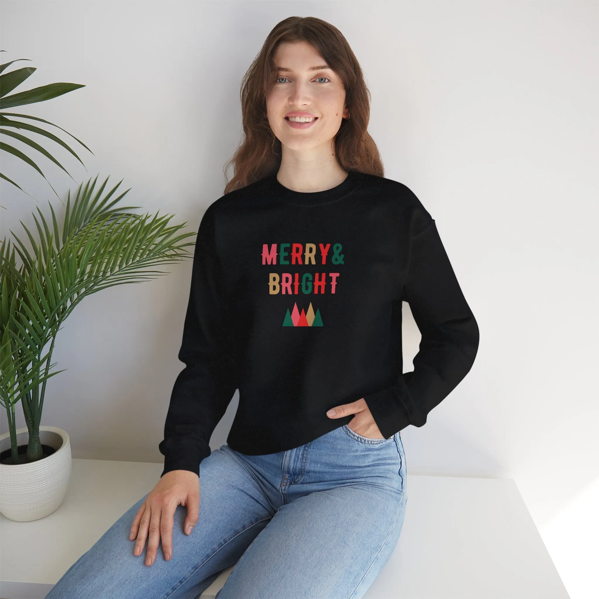 Crewneck Sweatshirt - Merry and Bright Design