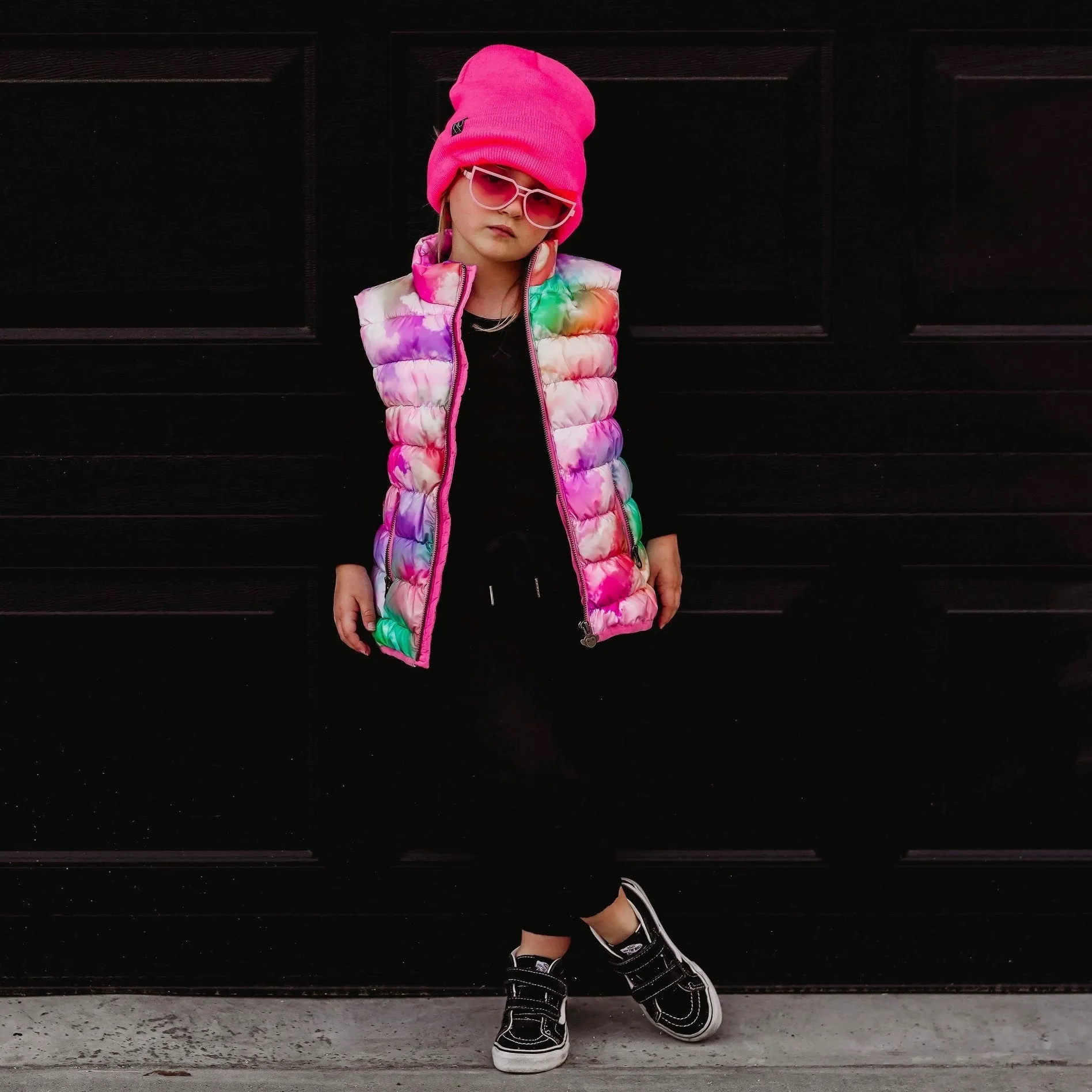 Cuff Knit Beanies: NEON PINK