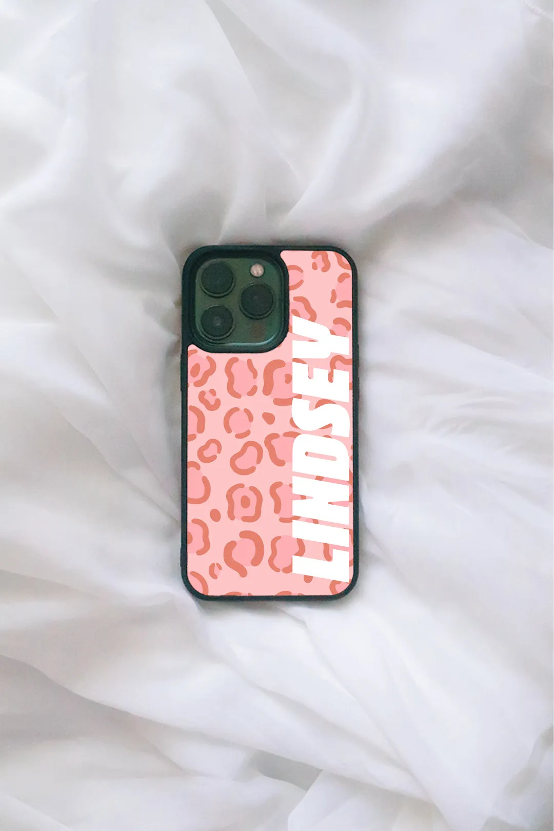 Custom Pink Leopard iPhone case