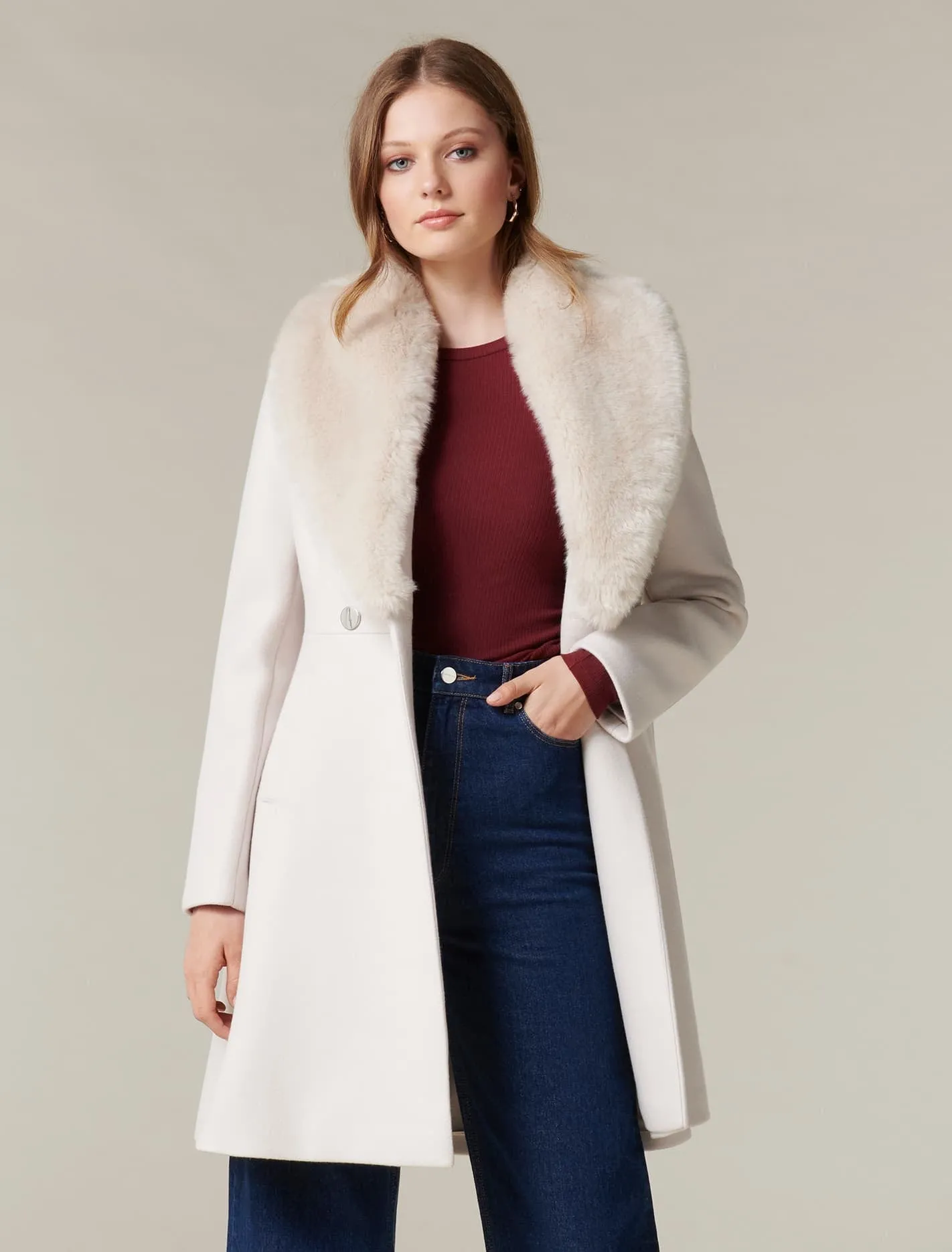 Dale Fur Collar Coat