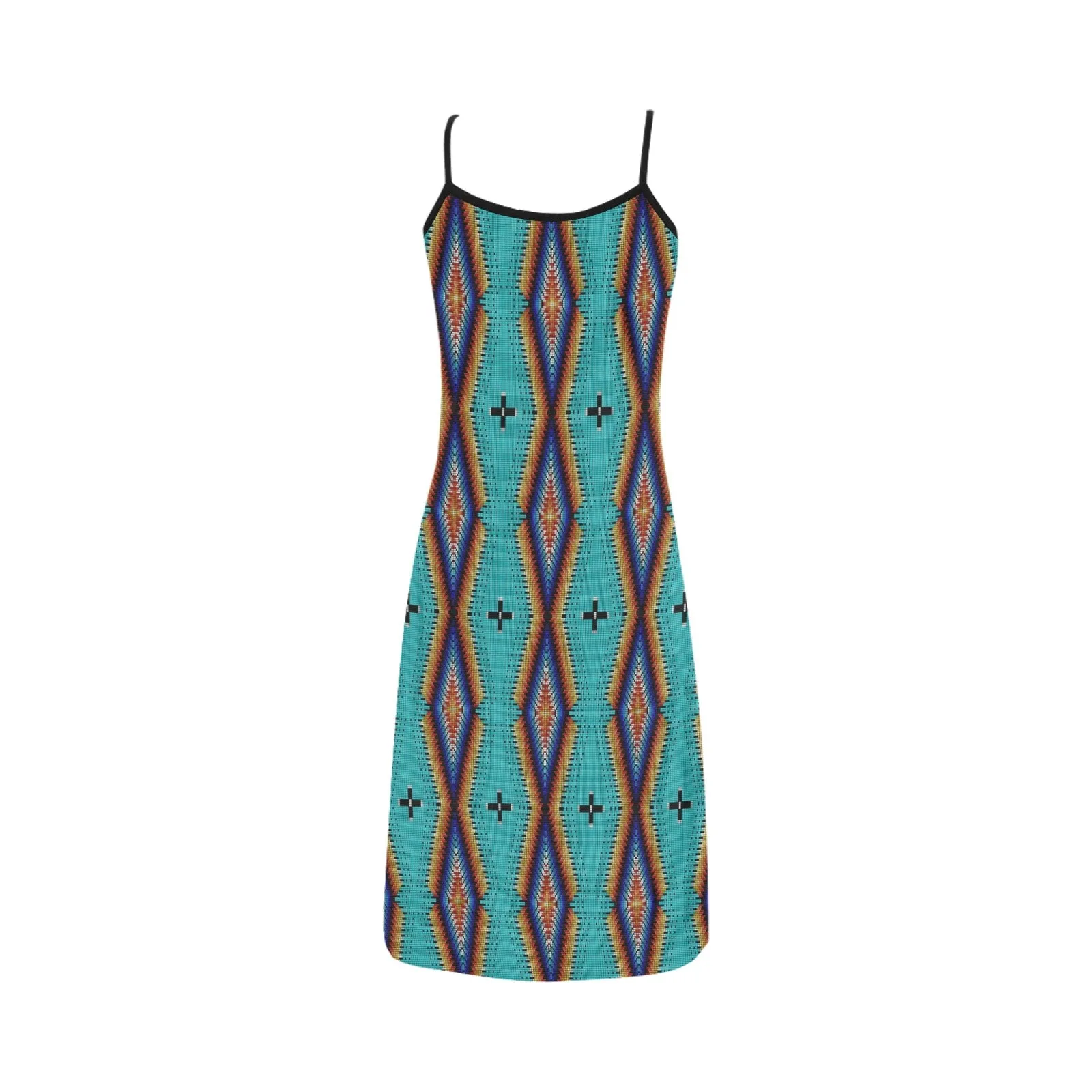 Diamond in the Bluff Turquoise Alcestis Slip Dress