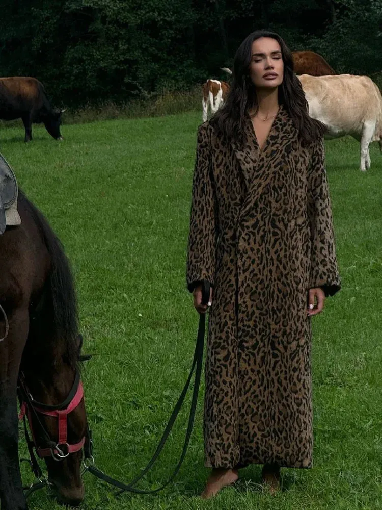 Disira - Leopard print oversized coat