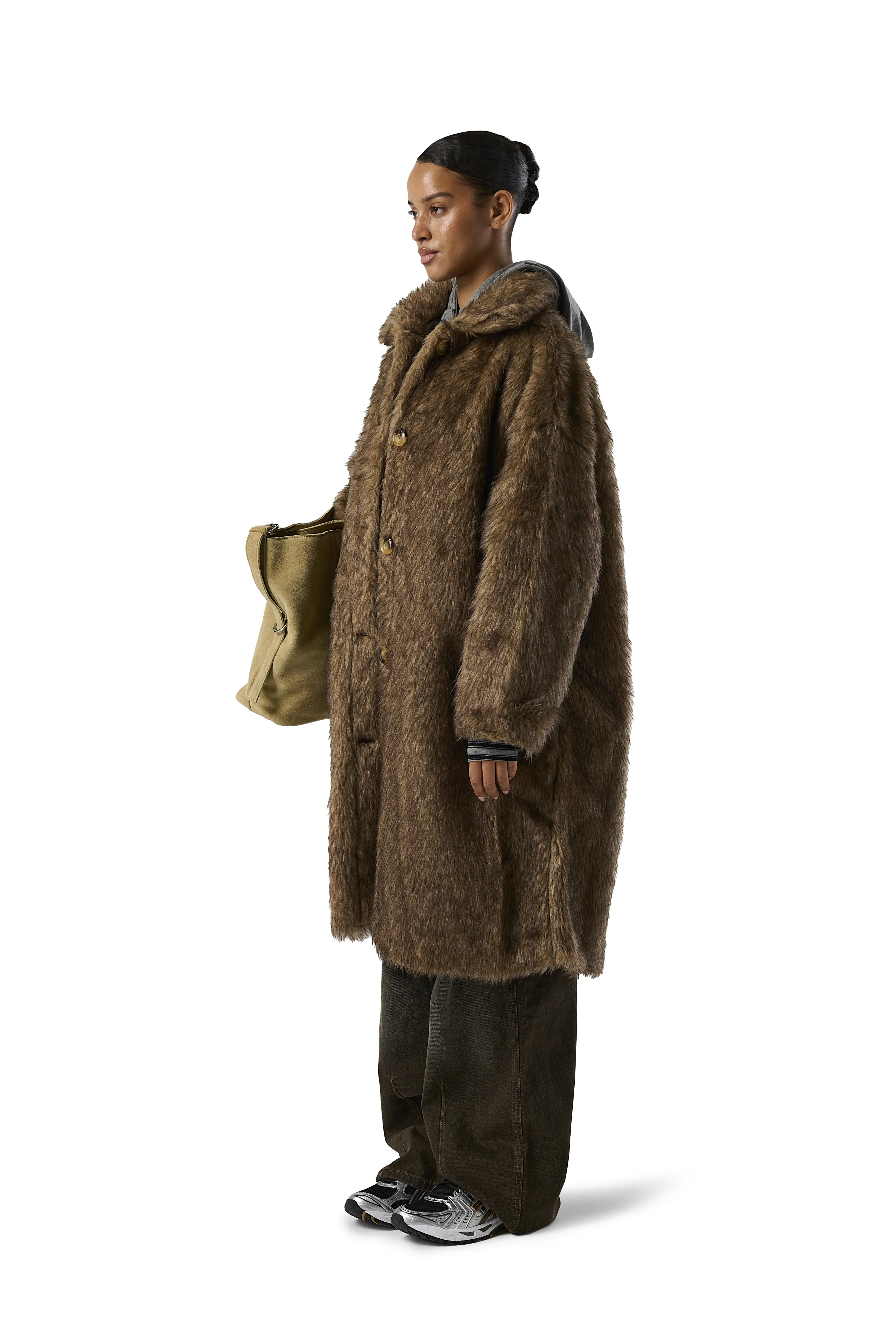 Donnie Faux Fur Longline Coat